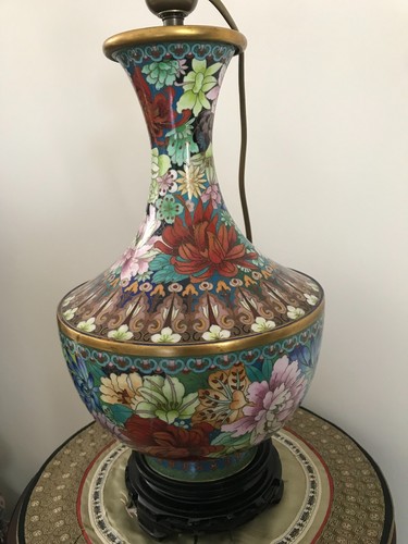 Cloisonne vase pied - pied, de