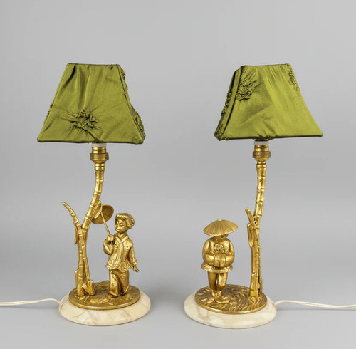 Paire lampes chevet - de, de
