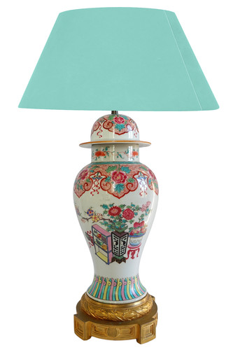 Lampe potiche porcelaine - -, de