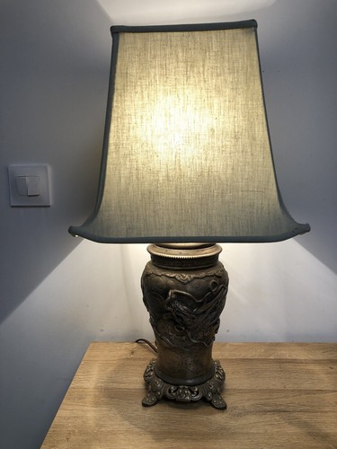 Lampe asiatique bronze - asiatique,
