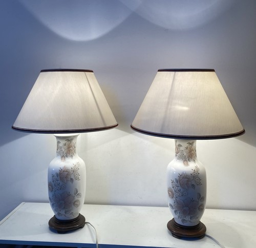 Paire lampes asiatique en - paire, de