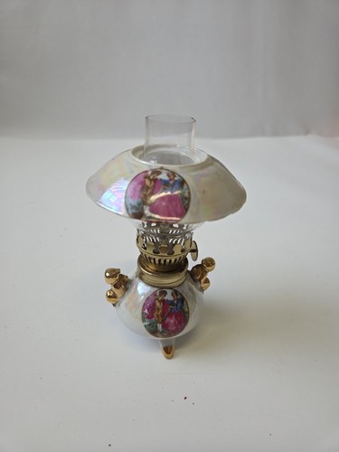 Mini lampe pétrole vintage - lampe,