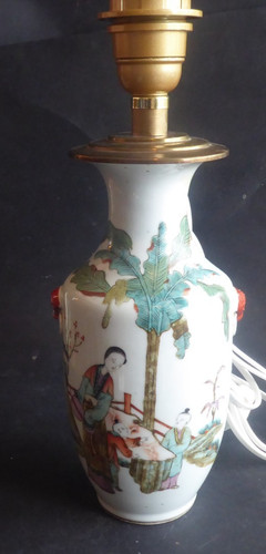 Ancienne lampe vase - , chinois